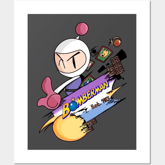 The OG Bomberman! Wall Art by MORI.ENA